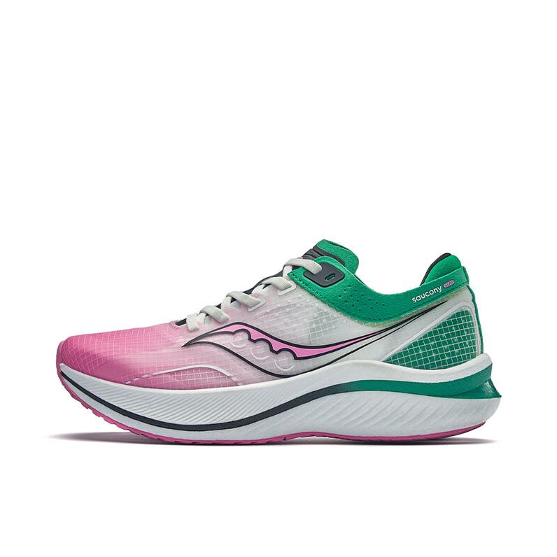 推荐商品：Saucony/索康尼 Slay 全速 回弹透气 减震 防滑耐磨 全掌 碳板 马拉松 跑鞋 白粉绿 