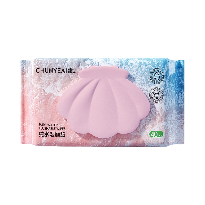 推荐商品：纯也 贝壳系列 纯水湿厕纸 洁阴
