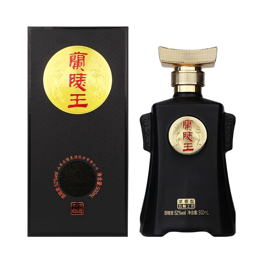 推荐商品：兰陵 兰陵王黑 浓香型 52度 白酒 盒装 纯粮食