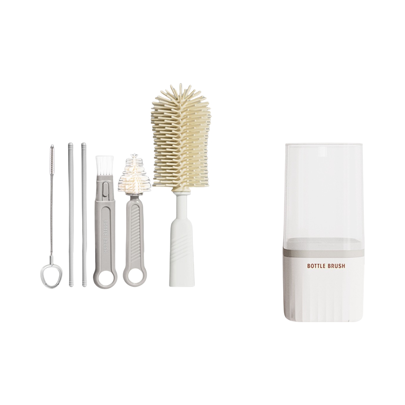 推荐商品：咪小兔/Mee Rabbit 婴儿硅胶奶瓶刷套装外出