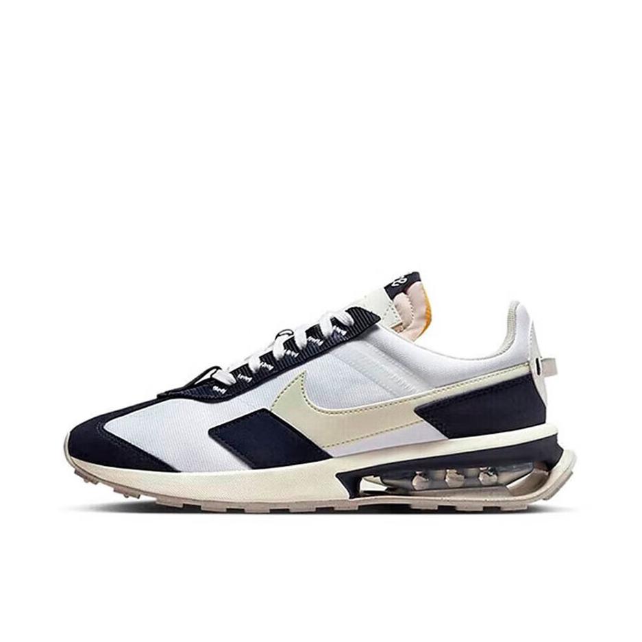 推荐商品：Nike Air Max Pre-Day 跑鞋 时尚复古气垫缓震轻便拼接织物尼龙支撑合成革抓地 白色/浅骨色/帆白
