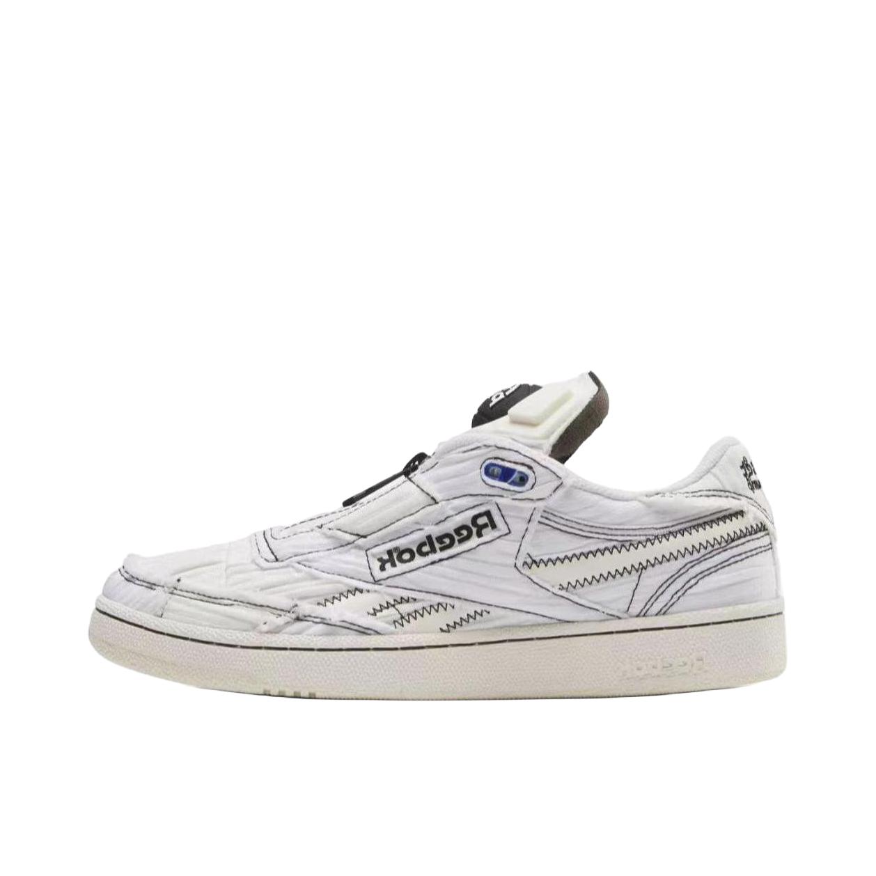 推荐商品：Reebok/锐步 Club C 85 PUMP 圆头 保暖 舒适防滑 复古 板鞋 Market联名/白色