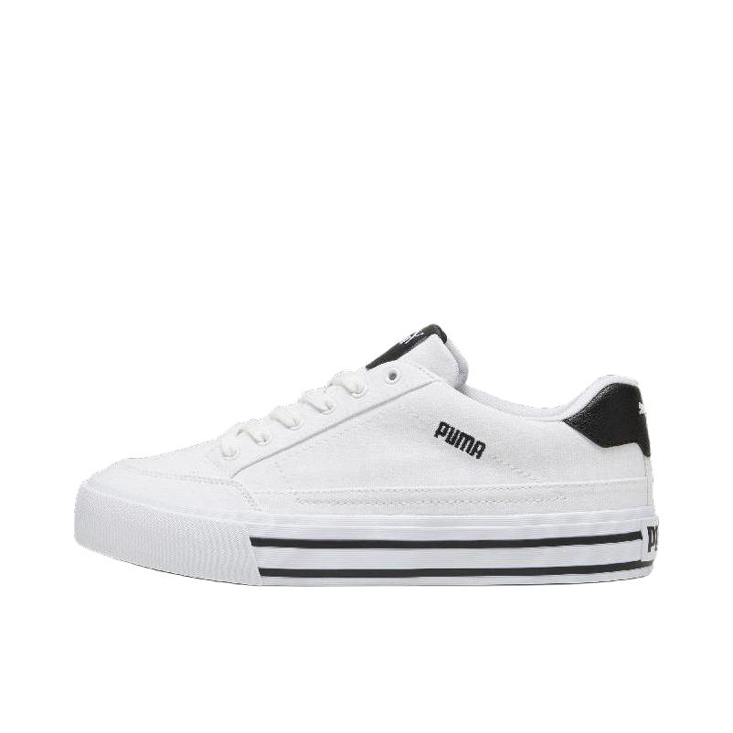 推荐商品：Puma/彪马 Court Classic 板鞋 减震防滑耐磨舒适轻便包裹性胶底百搭复古潮流时尚 白色/黑色