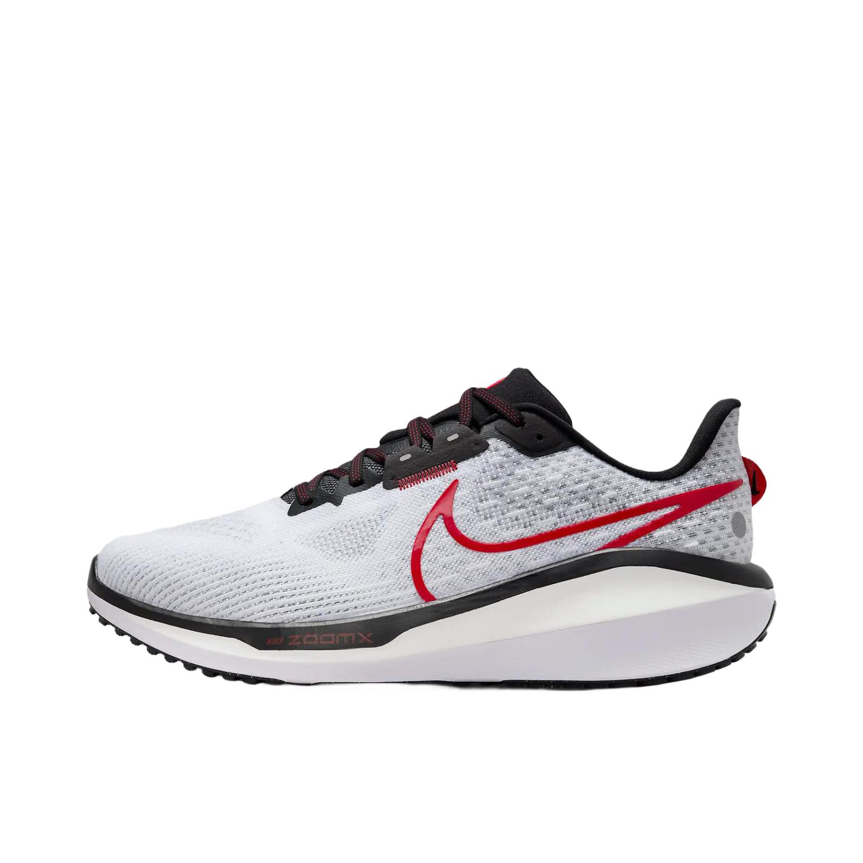 推荐商品：Nike Zoom Vomero 17 跑鞋 健身训练轻便缓震简约圆头回弹 白色/红色/黑色