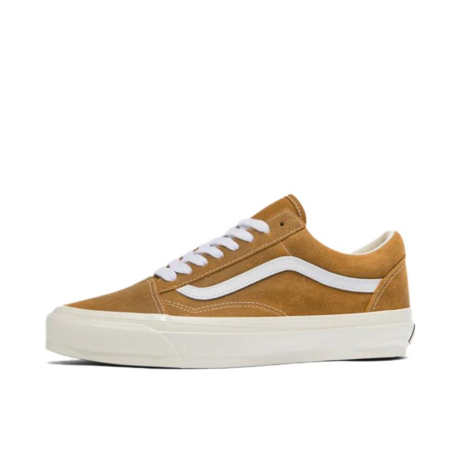 推荐商品：Vans/范斯 Old Skool 滑板鞋 板鞋 轻便防滑复古舒适经典 棕色/雪白