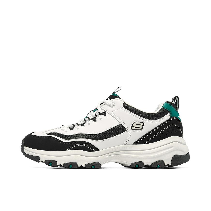 推荐商品：Skechers/斯凯奇 I-Conik 奥利奥 老爹鞋 熊猫鞋 厚底增高复古时尚缓震透气运动休闲轻便 黑色/白色/绿色