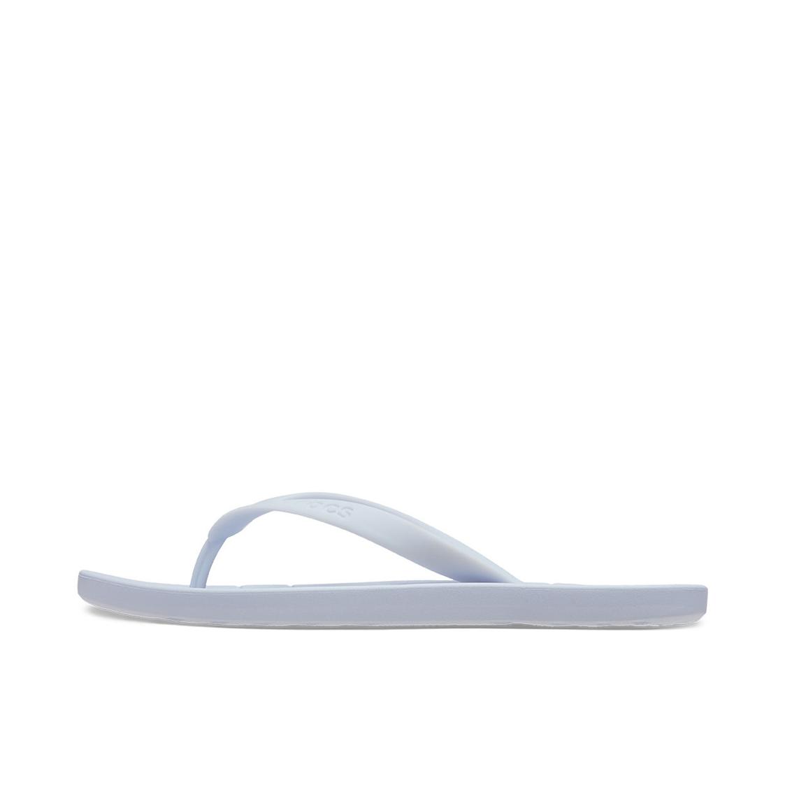 推荐商品：Crocs/卡骆驰 Classic Series Flip 简约 轻便 平跟 夹脚 露趾 圆头 海边 防滑 人字拖 套脚 拖鞋 210089 梦境蓝