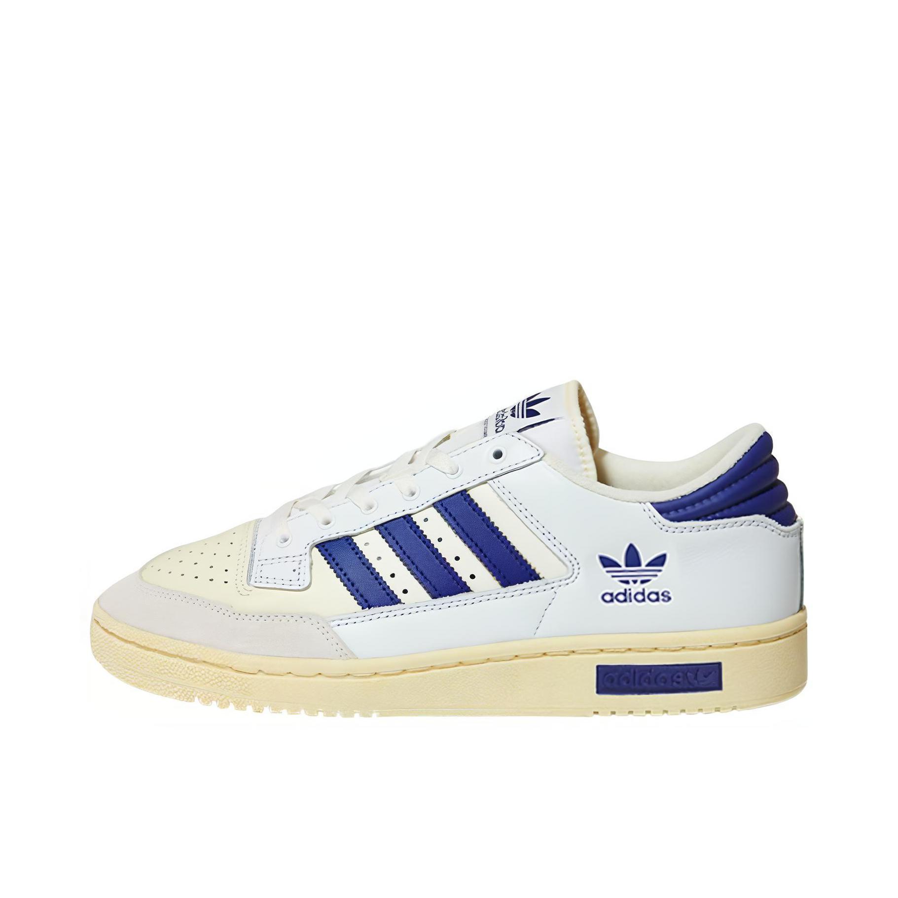 推荐商品：adidas originals Centennial 85 板鞋 舒适轻便防滑减震耐磨复古 白色/蓝色
