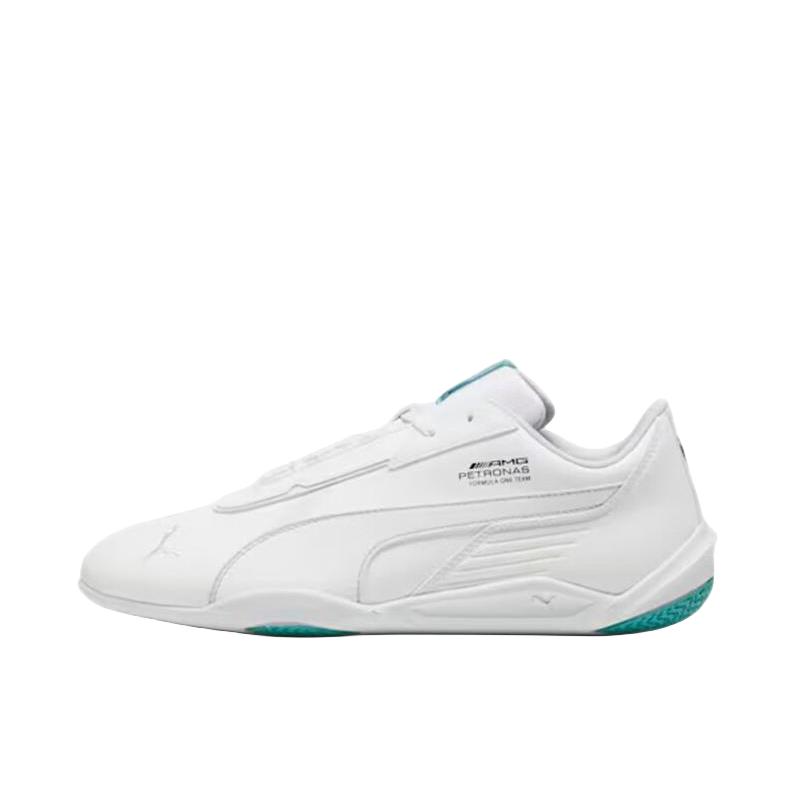 推荐商品：Puma/彪马 R-Cat 运动休闲鞋 赛车鞋 防滑耐磨舒适轻便圆头复古合成革 白色/绿色 