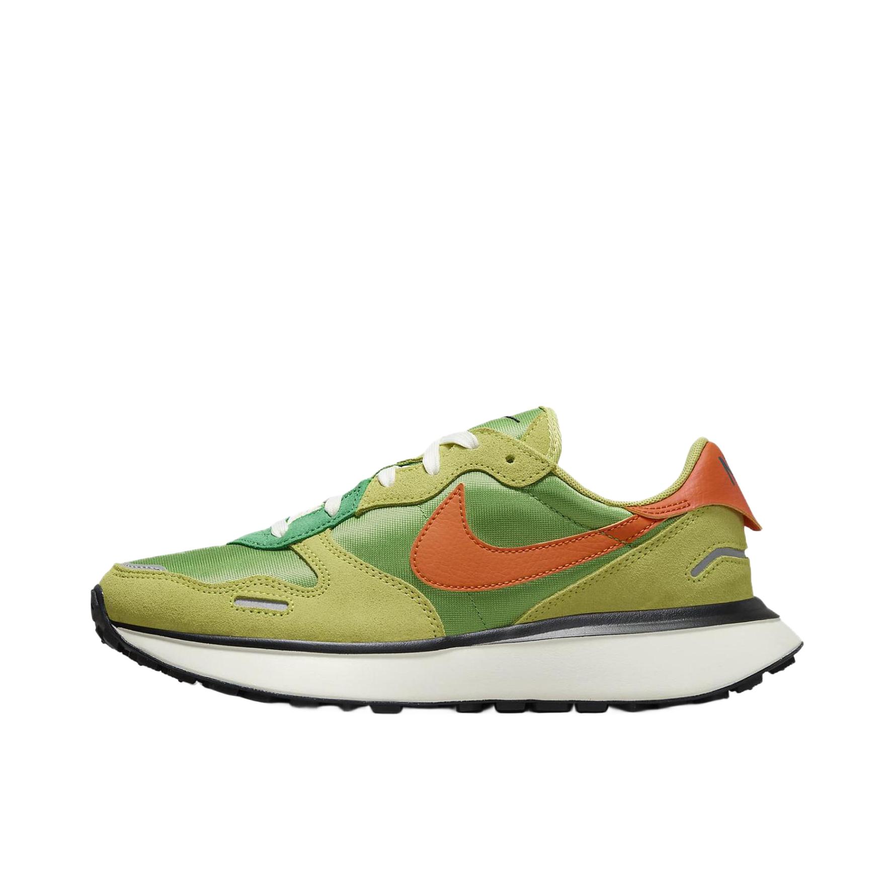 推荐商品：Nike Phoenix Waffle 运动休闲鞋 舒适缓震防滑耐磨轻便透气复古百搭圆头 女款/绿色/橙色  