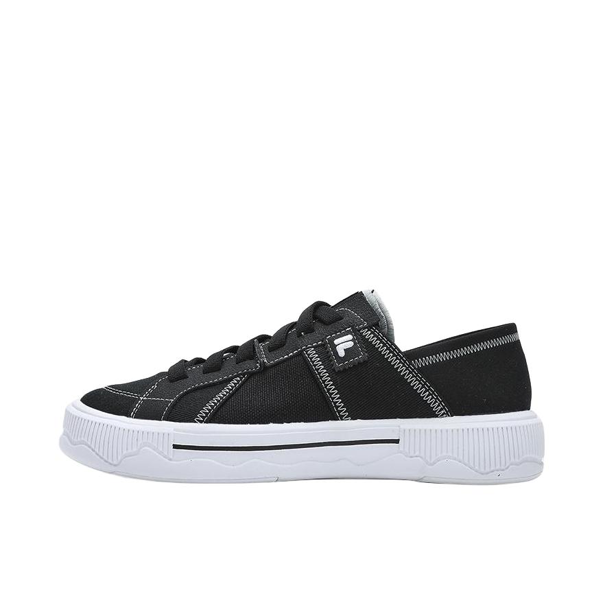 推荐商品：FILA/斐乐 POP III SE 舒适百搭 防滑耐磨 帆布鞋 男款/黑色/雪白色