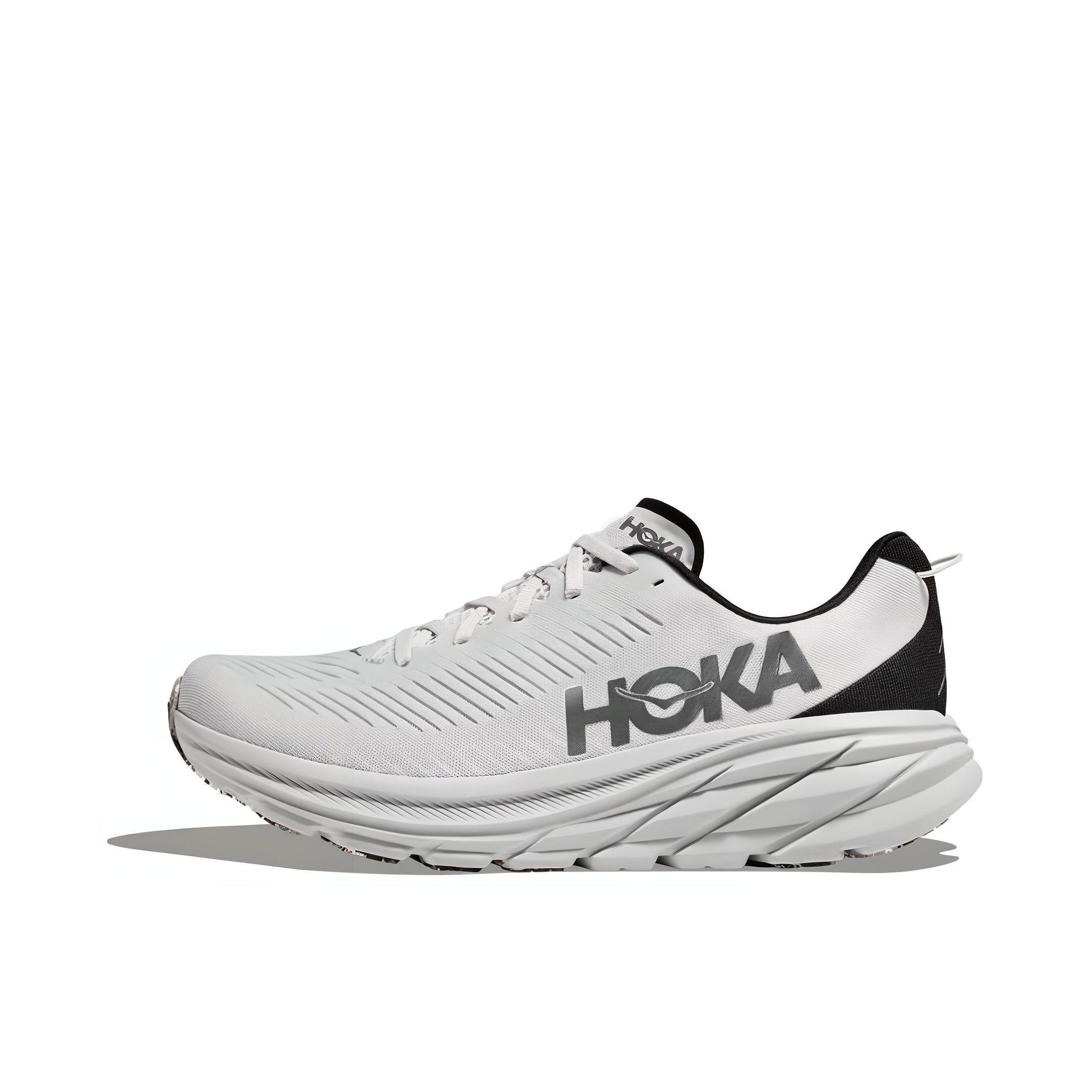 推荐商品：HOKA ONE ONE Rincon 3 林康 3 缓震回弹 防滑耐磨 轻便透气 织物 跑鞋 云雾灰 / 钢丝灰