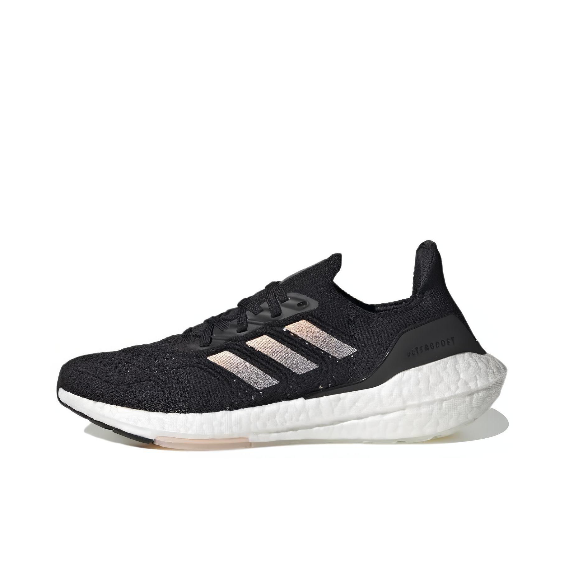 推荐商品：adidas Ultra Boost 22 经典UB 跑鞋 爆米花防滑耐磨缓震回弹织物休闲随心畅跑抗扭转 粉色/黑色