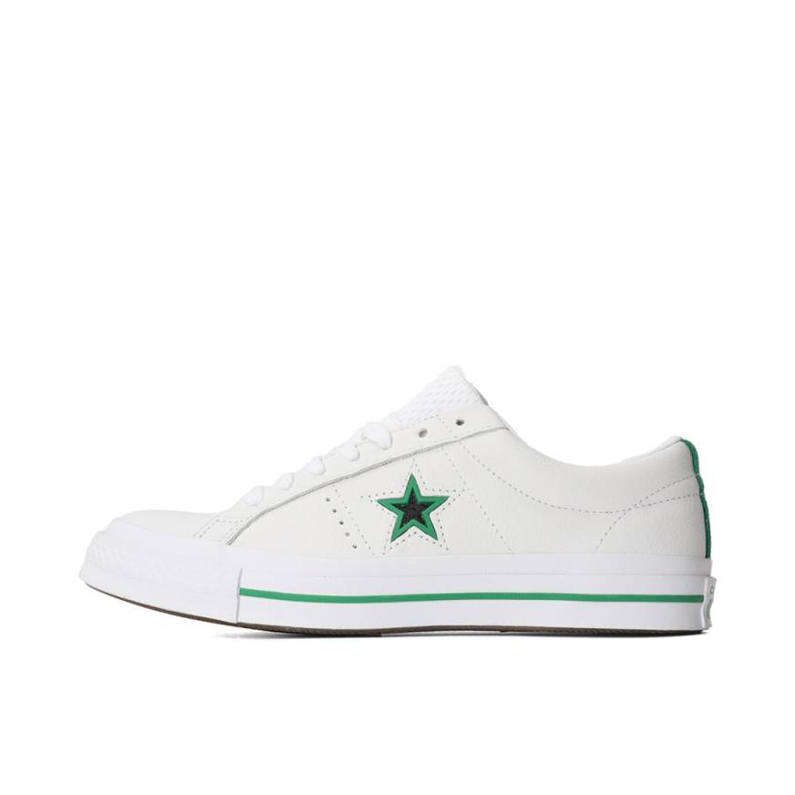 推荐商品：Converse/匡威 One Star 翻毛皮 防滑 复古 星星鞋 板鞋 Ox Leather 灰绿