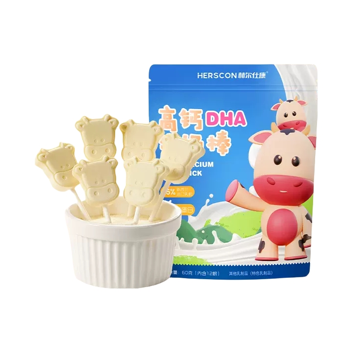 推荐商品：赫尔仕康 高钙DHA牛奶棒 袋装