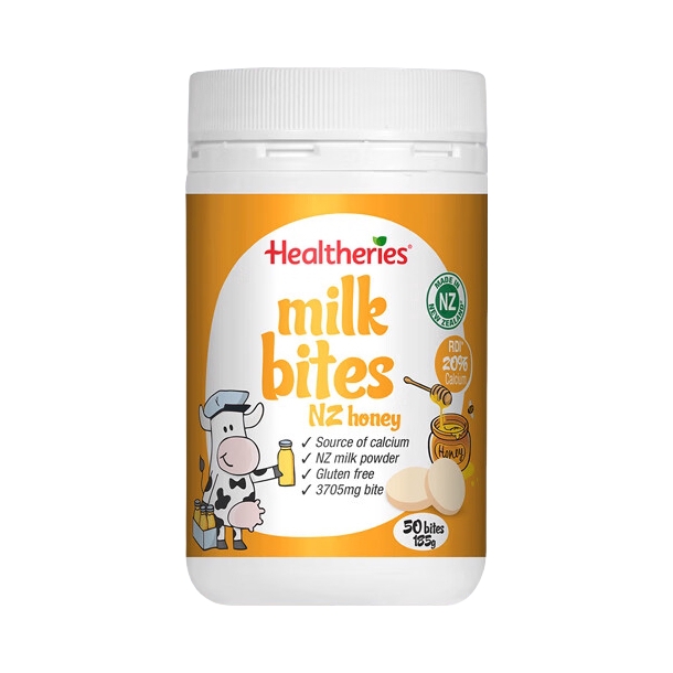 推荐商品：Healtheries/贺寿利 牛奶咬咬片 185g 瓶装