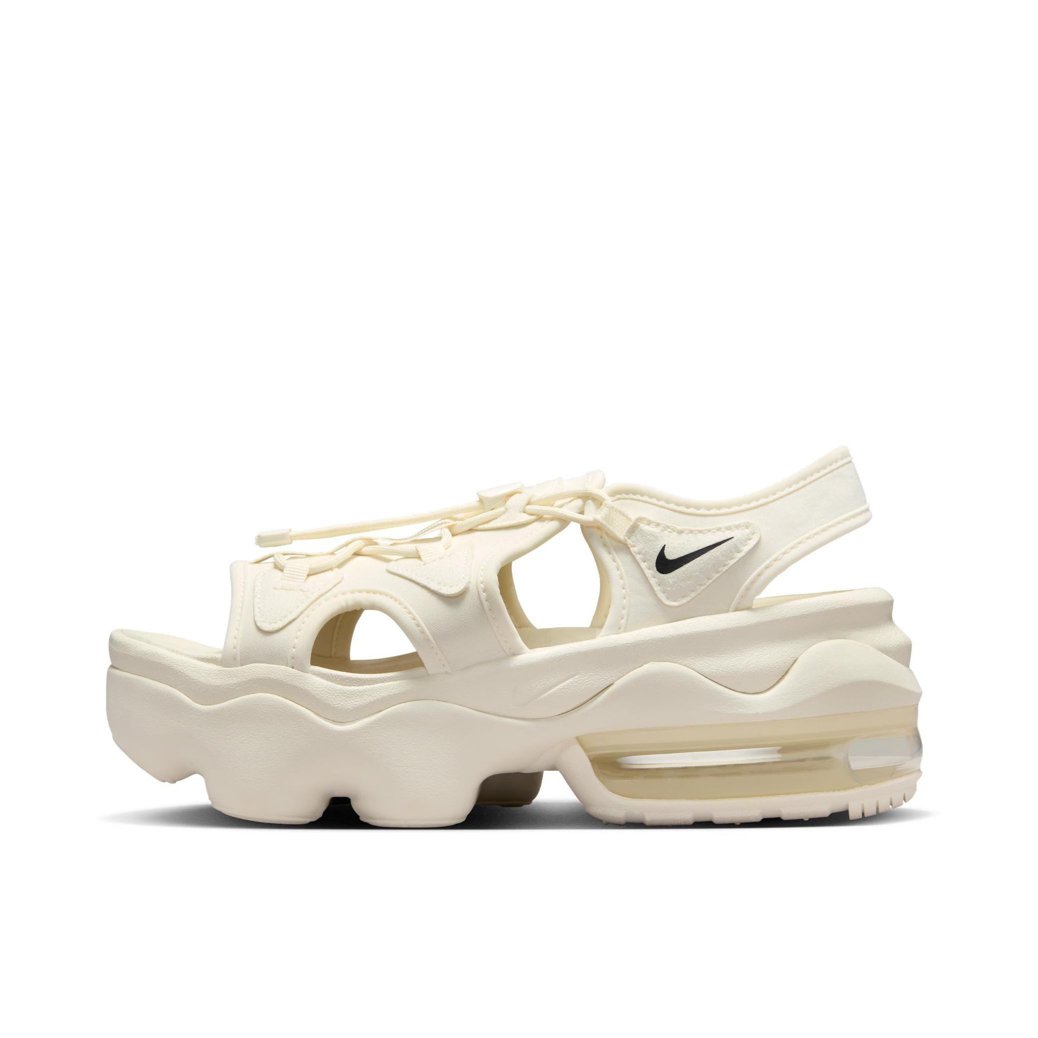 推荐商品：Nike Air Max Koko Sandal 防滑耐磨 舒适透气 简约 运动 黑豹纹 一字 沙滩 凉鞋 米白色/黑色