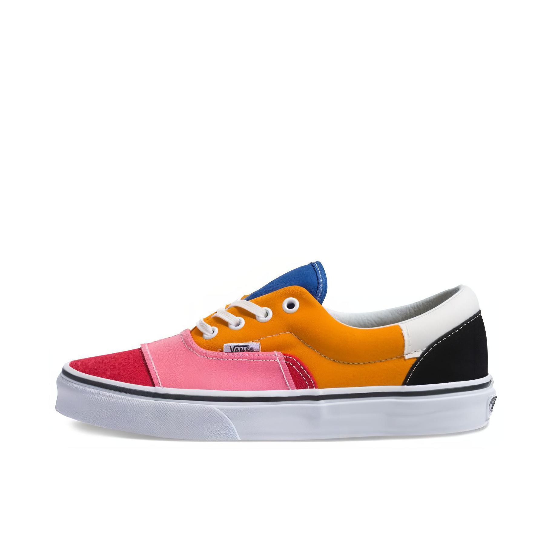 推荐商品：Vans/范斯 Era Lx Comfycusra 轻便 复古 帆布鞋 Patchwork/Multi/True White 蓝黄拼接