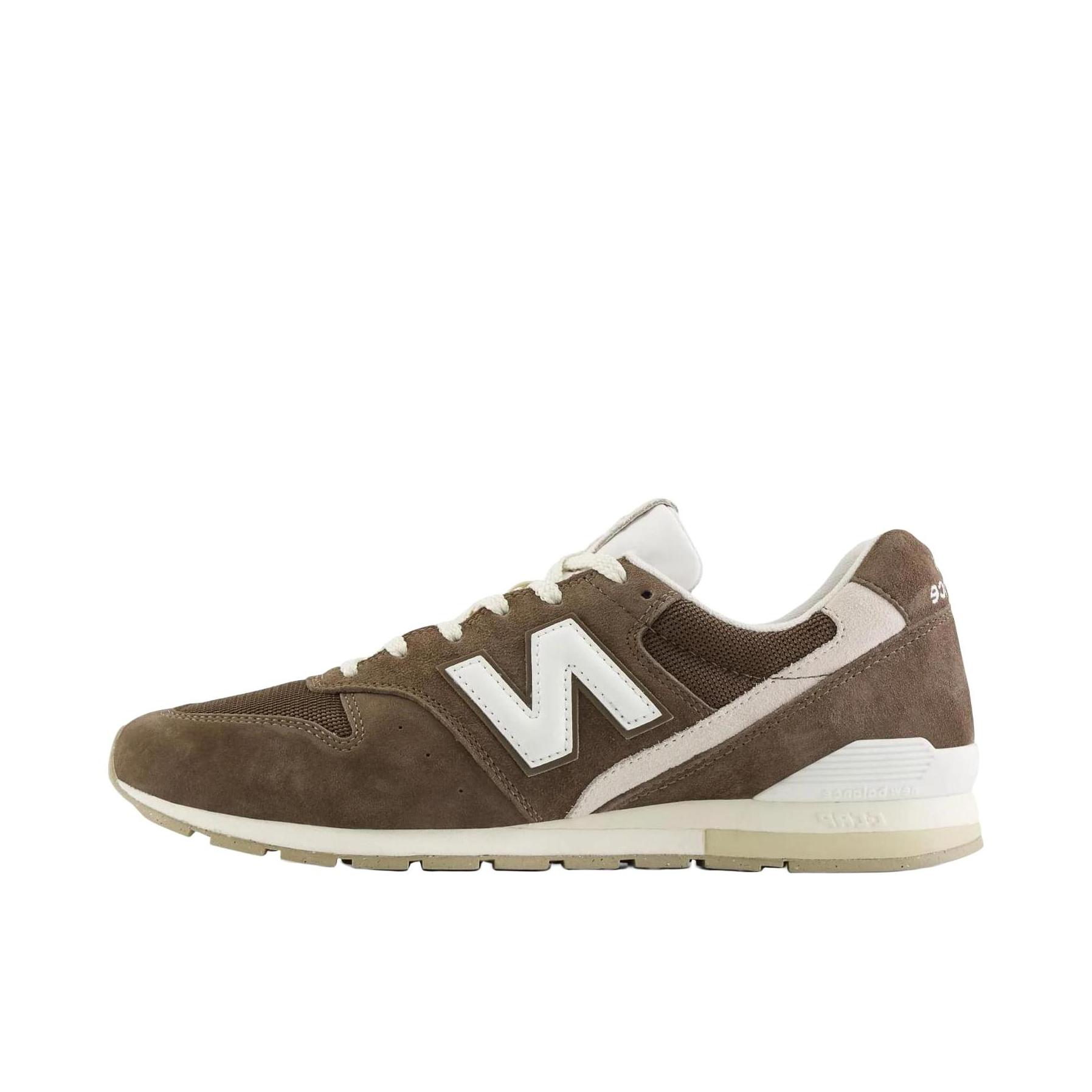 推荐商品：New Balance 996 织物 时尚复古 减震轻便 防滑耐磨 舒适透气 支撑 包裹性 增高 薄底 马拉松 人造革 防水 慢跑 运动休闲鞋 深棕色/白色