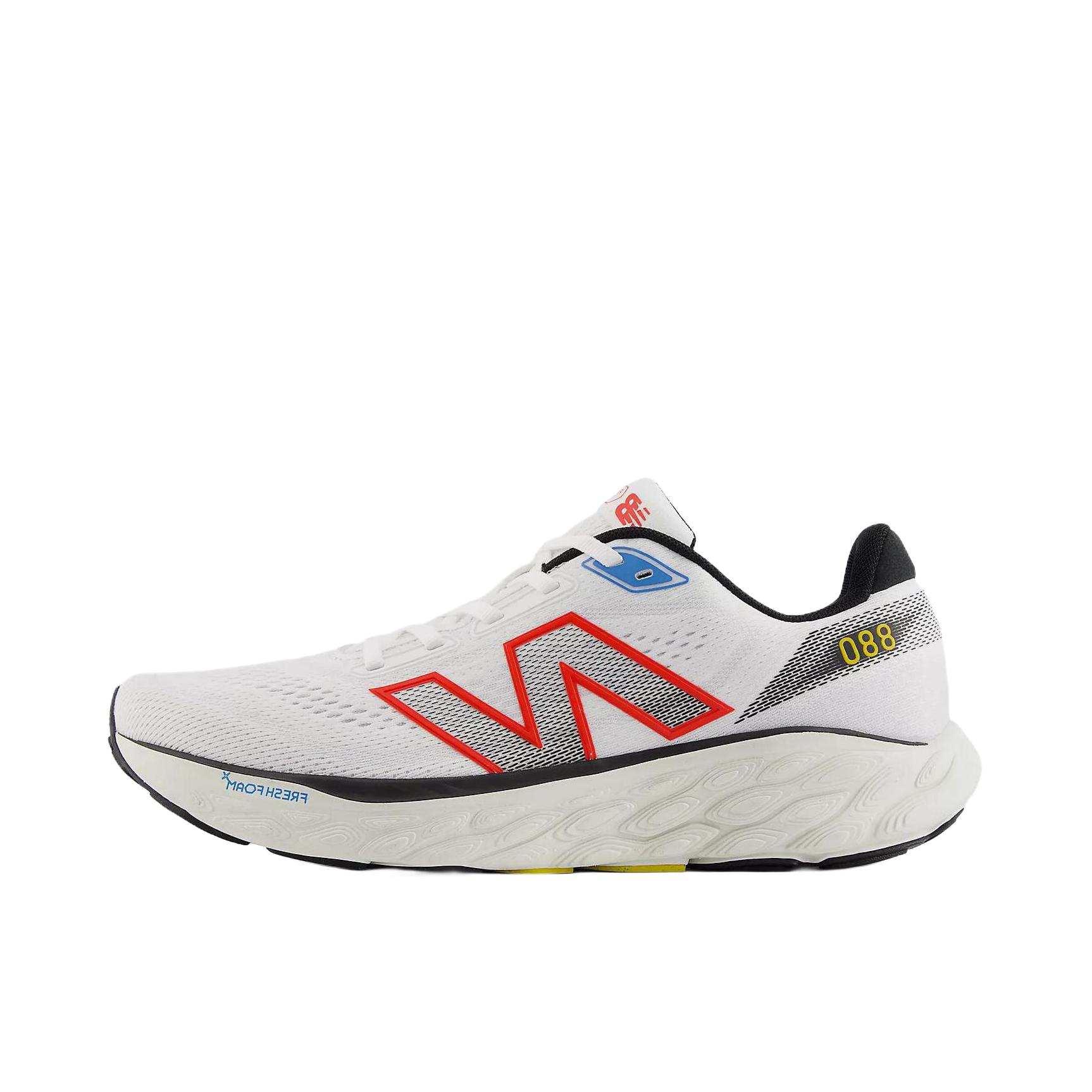 推荐商品：New Balance Fresh Foam X 880v14 跑鞋 网布透气缓震防滑耐磨防水回弹稳定 白色/红色