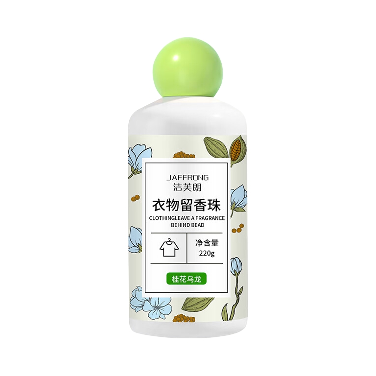 推荐商品：JAFFRONG/洁芙朗 衣物留香珠 220g/瓶 瓶装