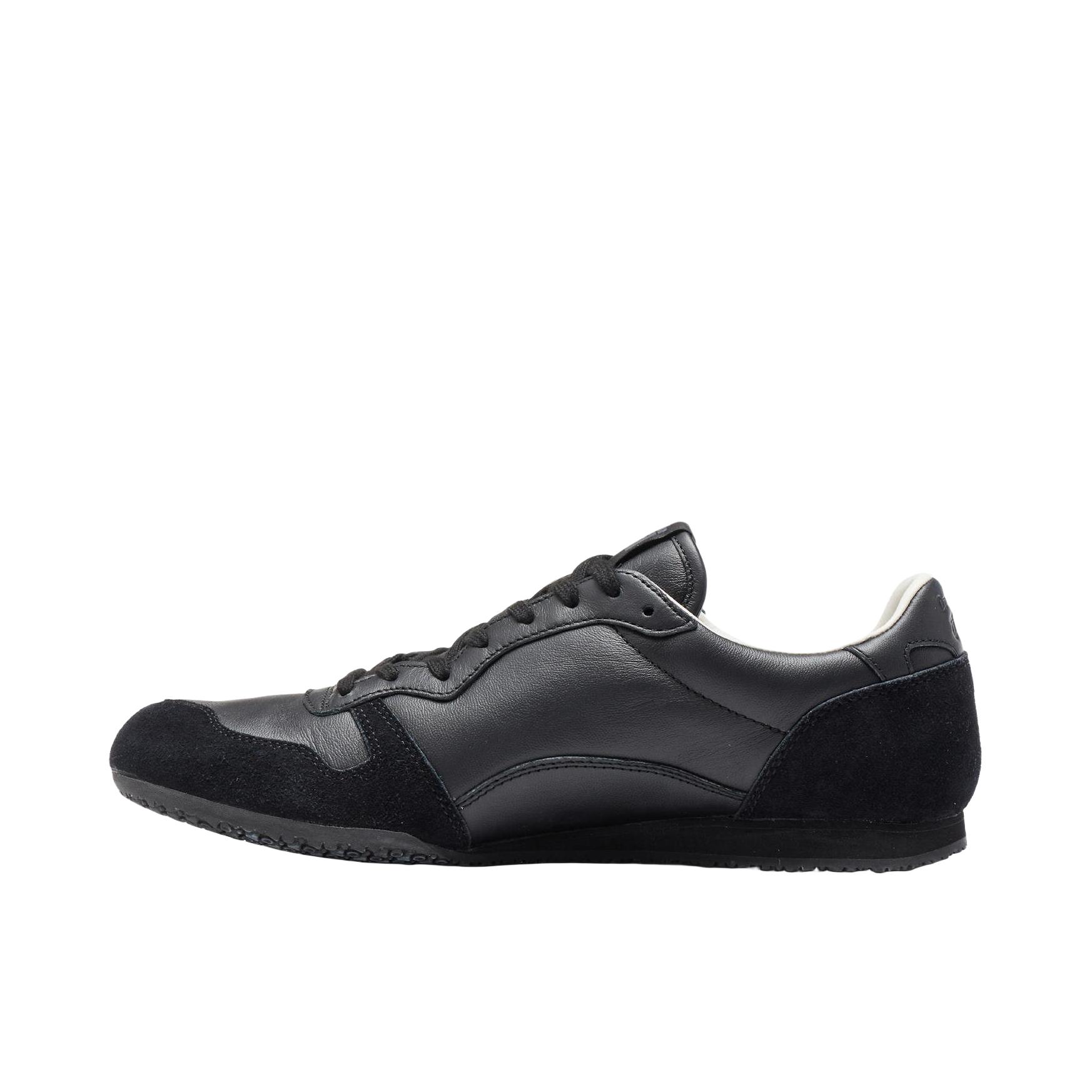推荐商品：Onitsuka Tiger 鬼冢虎 Serrano 运动休闲鞋 舒适轻便防滑耐磨网布透气百搭复古减震包裹性低帮 纯黑色