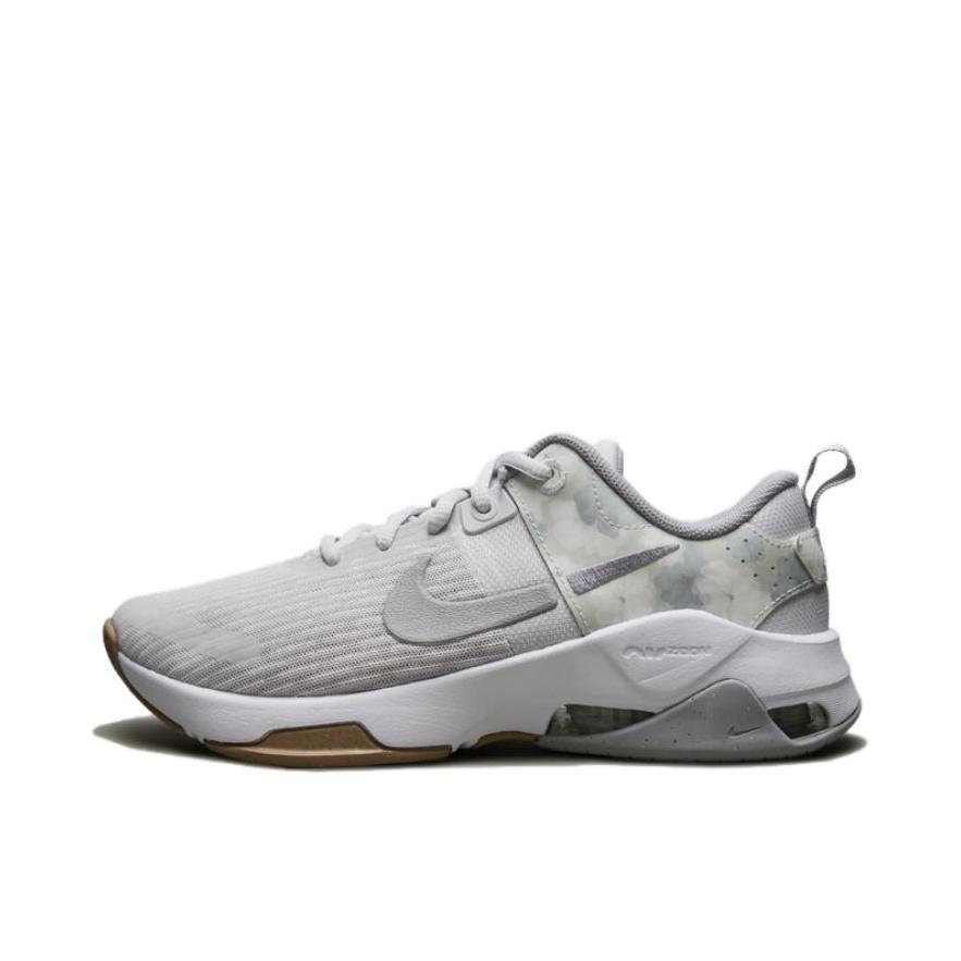 推荐商品：Nike Zoom Bella 6 减震防滑 耐磨舒适 网布 深蹲 训练鞋 浅烟灰/白色/金属银