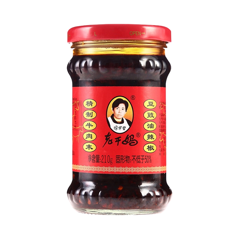 推荐商品：老干妈 牛肉末豆豉油辣椒 瓶装 贵州特产调味酱拌饭拌面精制下饭香辣