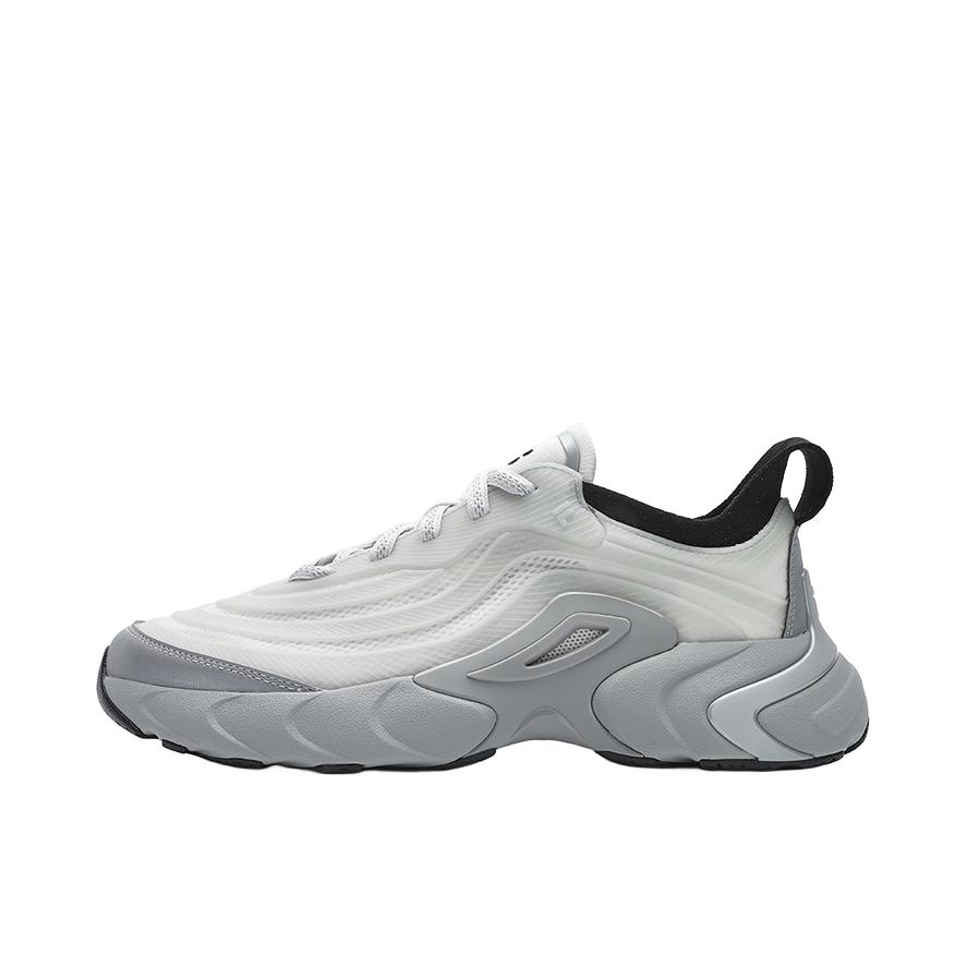 FILA/斐乐 FUSION RAY4 2024 舒适 防滑耐磨 低帮 复古百搭 运动休闲鞋 雪白/银灰色