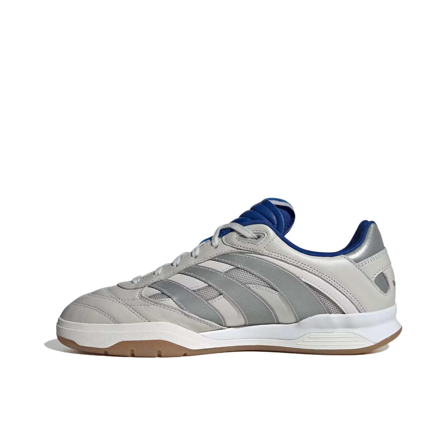 推荐商品：adidas Originals Predator Mundial 舒适防滑 耐磨透气 圆头 复古 运动休闲鞋 灰色/银色