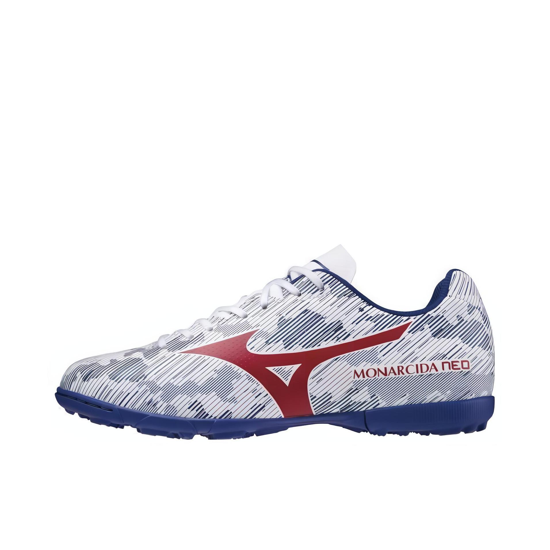 推荐商品：Mizuno/美津浓 Monarcida Neo Sala Club TF 胶质 碎钉 人工草坪 防滑耐磨 足球鞋 彩虹