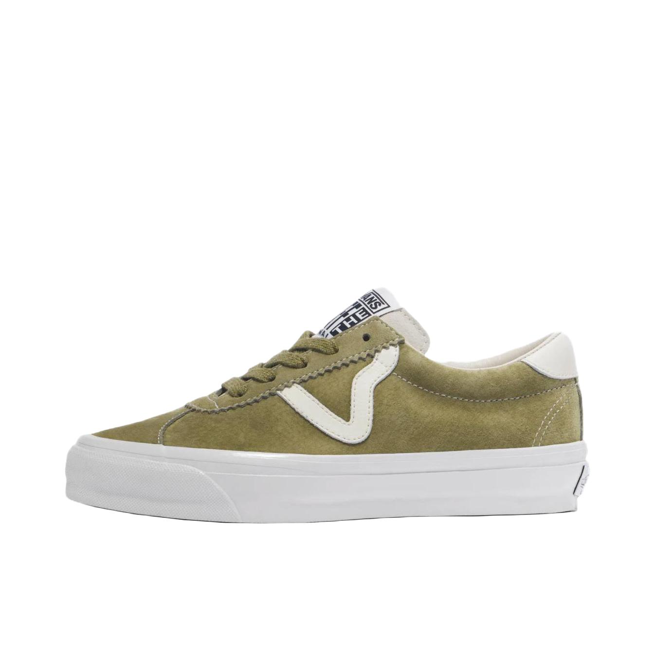 推荐商品：Vans/范斯 Sport 板鞋 舒适防滑耐磨软底T头牛筋底百搭时尚复古休闲轻便薄底 绿色/白色