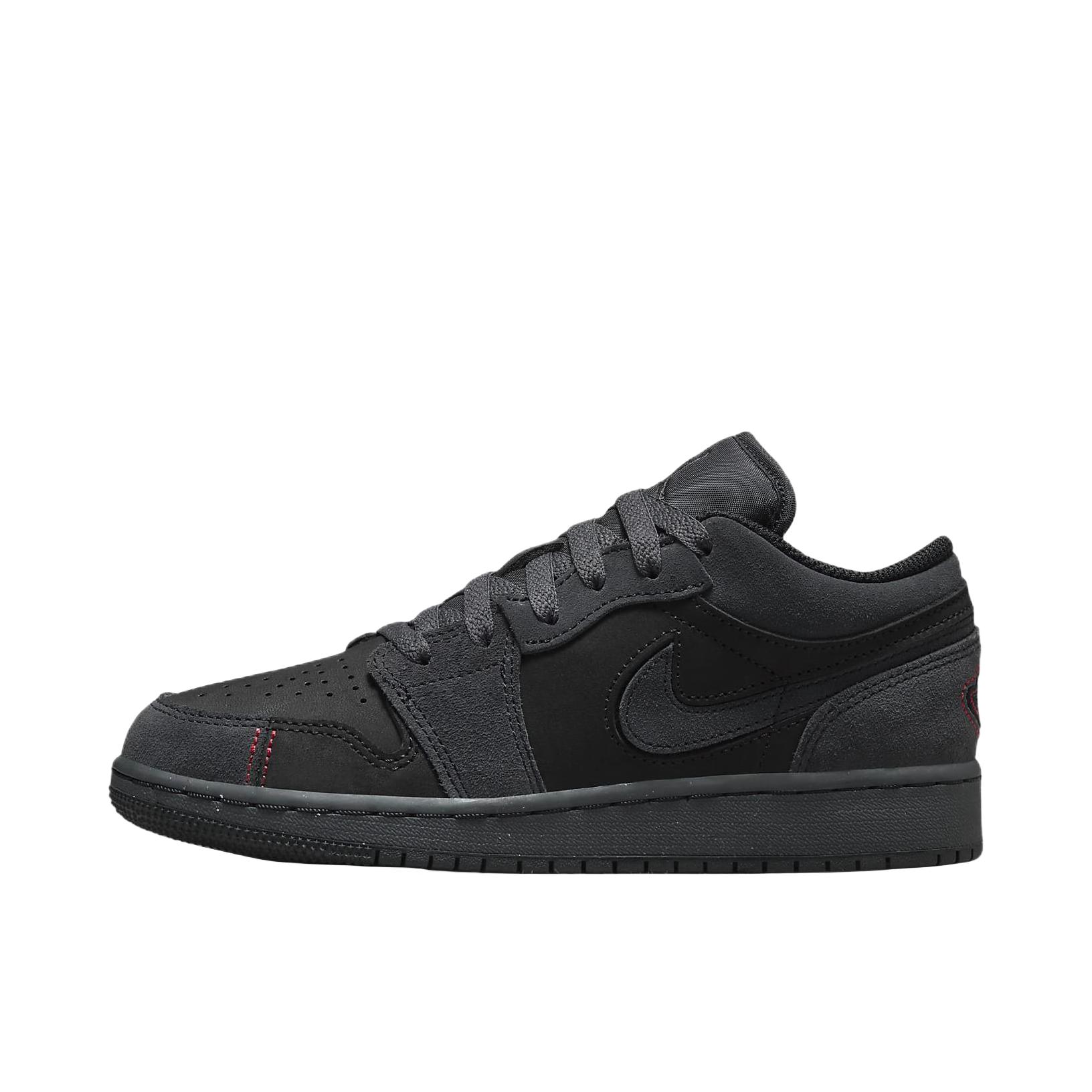 推荐商品：Air Jordan 1 板鞋 运动休闲鞋 复古潮流支撑合成革 大童/灰色/黑色