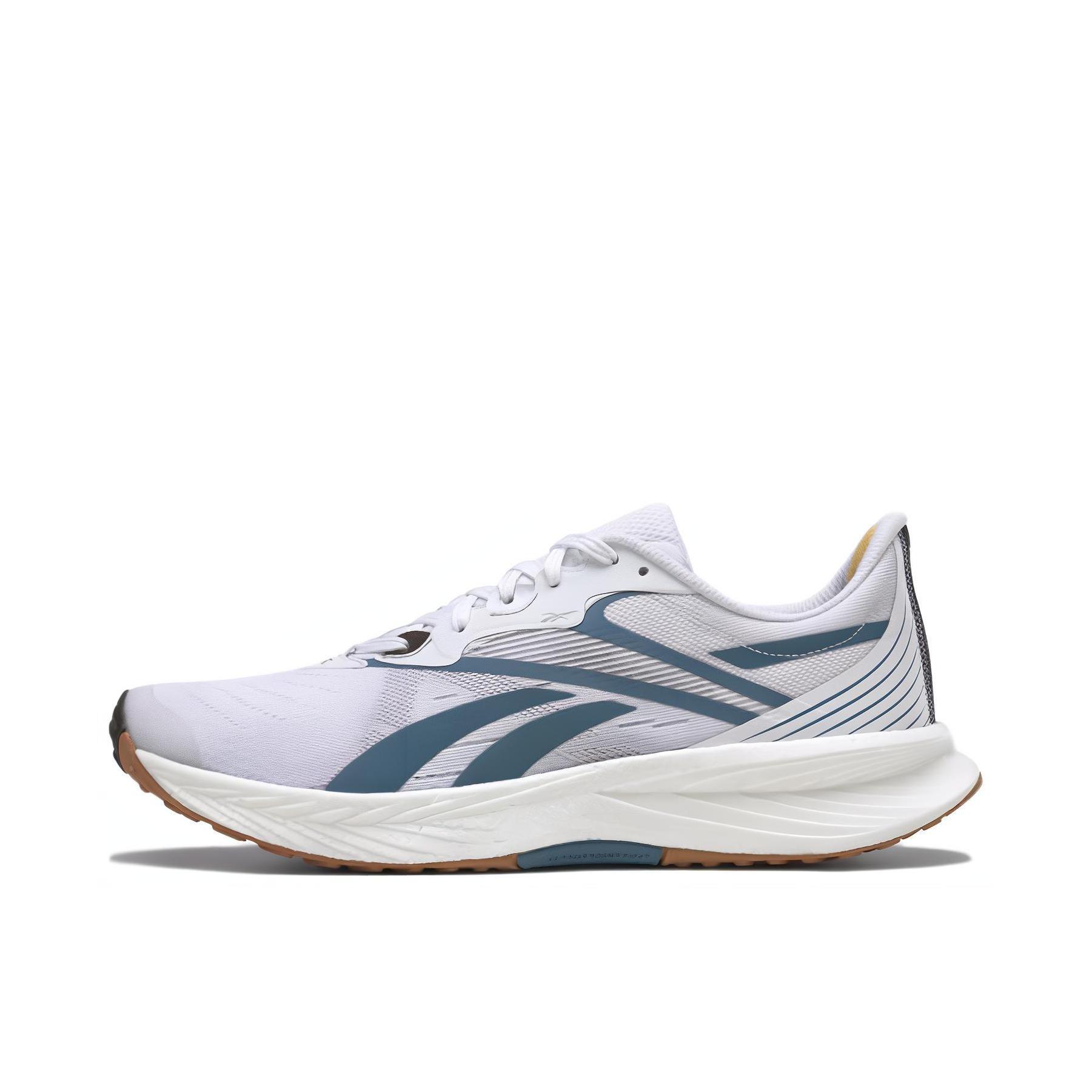 推荐商品：Reebok/锐步 Floatride Energy 5 跑鞋 防滑耐磨舒适透气轻质回弹圆头马拉松训练运动轻量轻便减震 灰色/蓝色