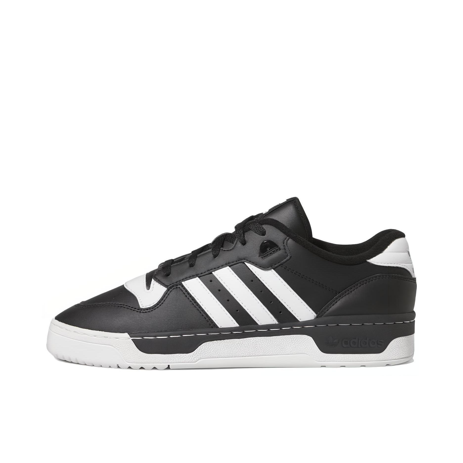 推荐商品：adidas Originals Rivalry 舒适简约 复古 轻便 透气 运动休闲鞋 纯黑色/白色