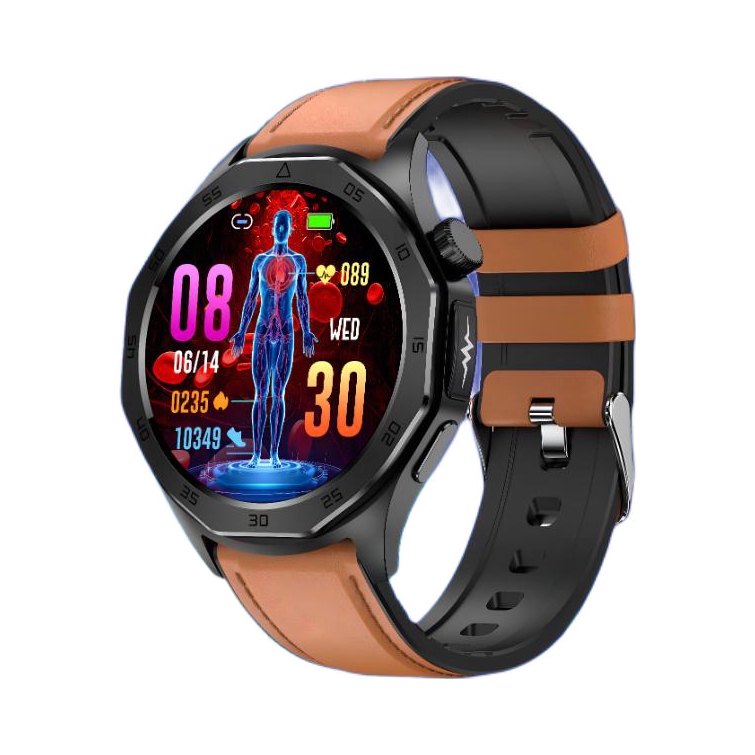 推荐商品：魔右 ET480 无创测血糖尿酸血压血脂高精准监测蓝牙通话ECG心电图健康监测多运动模式高端智能男女同款手表