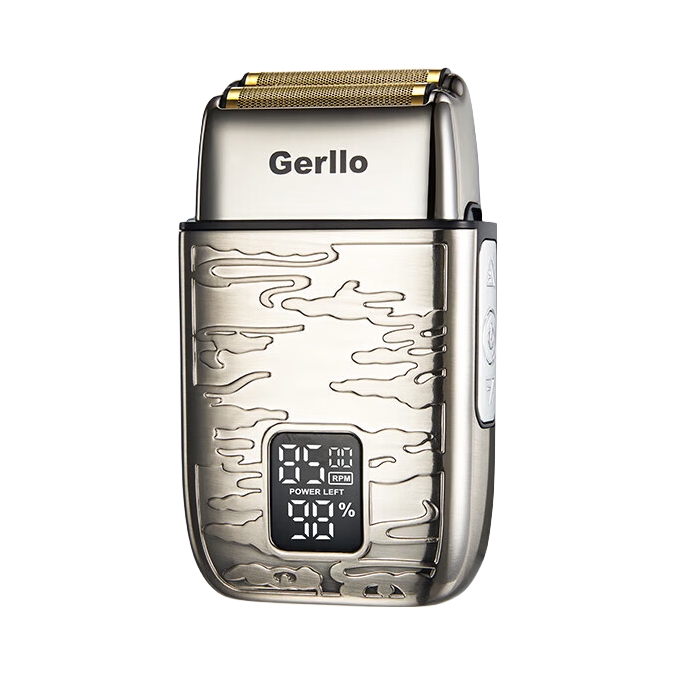 推荐商品：GERLLO 电动剃须刀 往复式 便携 全身水洗 两用 双刀头 剃光头