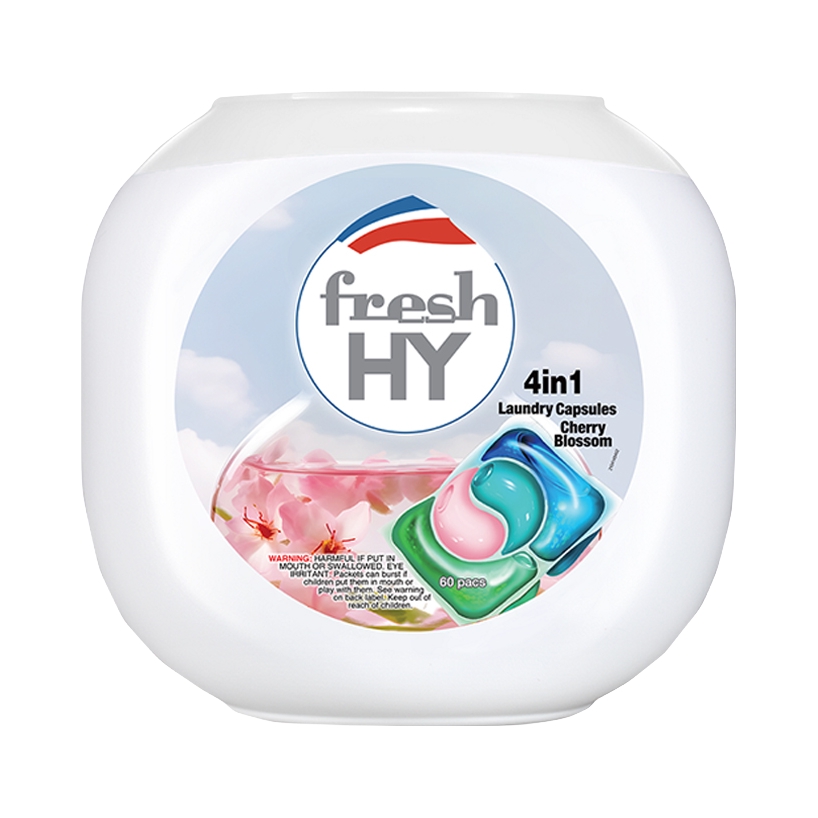 推荐商品：Fresh HY/菁华 清可新系列 樱花香 4合1洗衣凝珠 盒装持久留香机洗