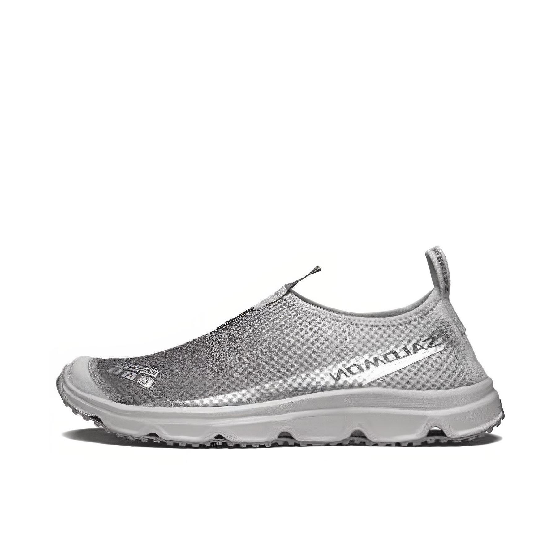 推荐商品：Salomon/萨洛蒙 Reelax Moc 3.0 舒适 防滑 耐磨 低帮 户外功能 跑鞋 银灰色