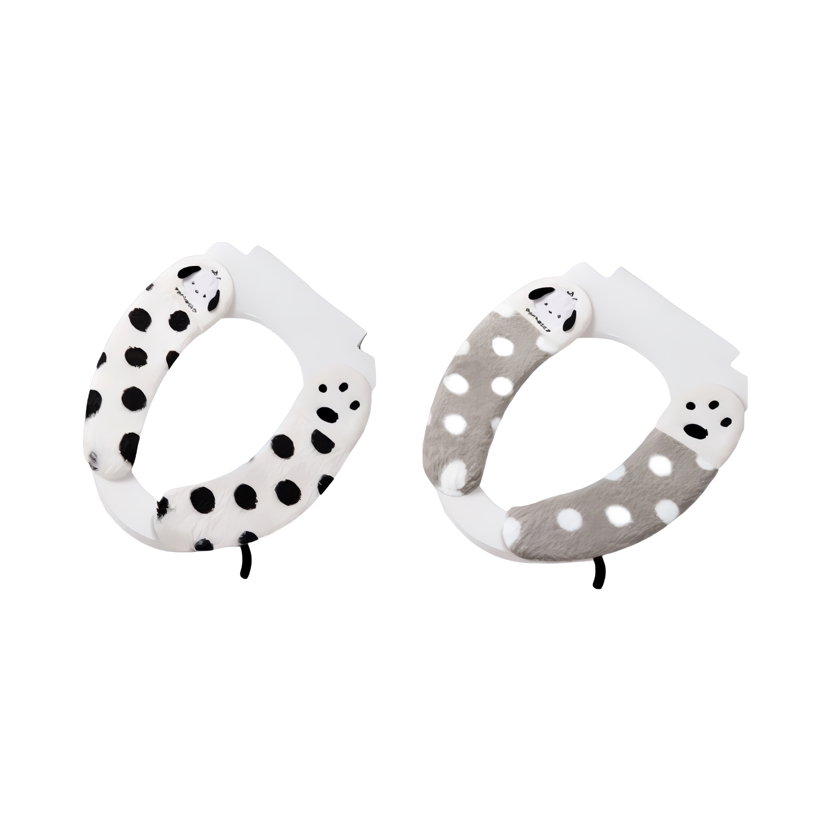 推荐商品：居家太太 卡通系列 粘贴式 提手款 2色组合 加厚绒毛马桶垫 8.3*35cm