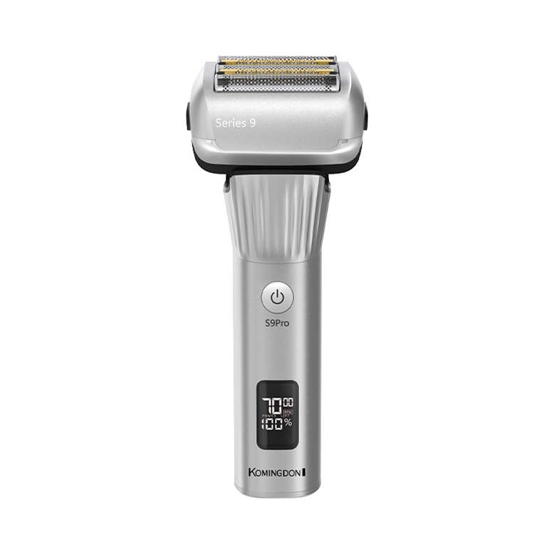 推荐商品：KOMINGDON/科明顿 S9PRO 电动剃须刀 全身水洗 智能数显 五刀头 大功率 动力加强 剃光头
