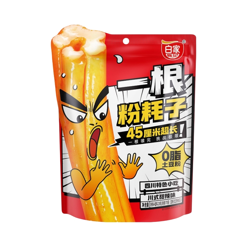 推荐商品：阿宽 白家陈记 一根粉耗子 袋装 川式甜辣味