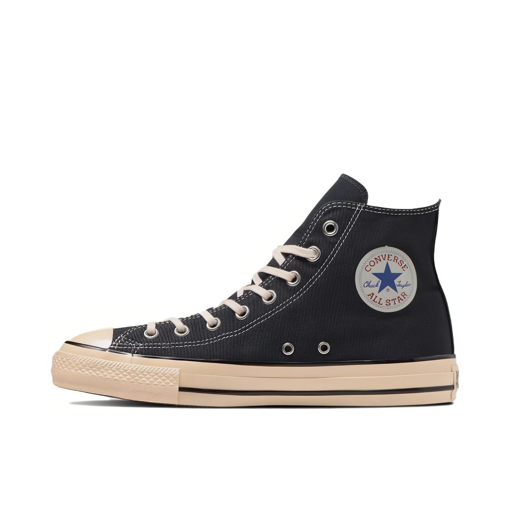 推荐商品：Converse/匡威 All Star 帆布鞋 简约百搭防滑耐磨舒适透气 黑色/米色