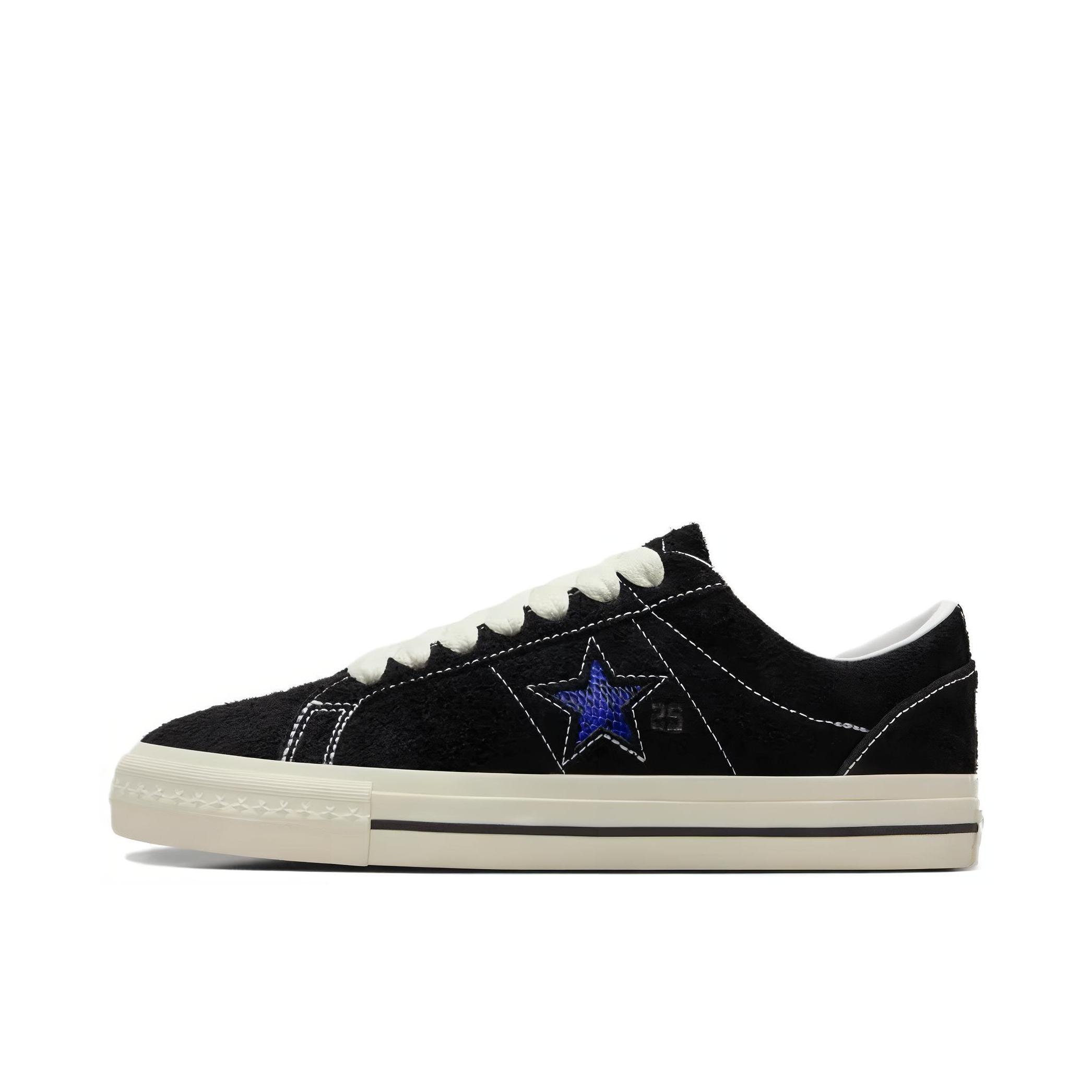 推荐商品：Converse/匡威 One Star Pro 翻毛皮 潮流复古 舒适 耐磨 防滑 板鞋  Quartersnacks联名/黑色/白色