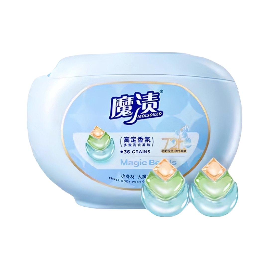 推荐商品：MOLSOILED/魔渍 高定香氛多效洗衣凝珠 组合装 持久留香成分安全