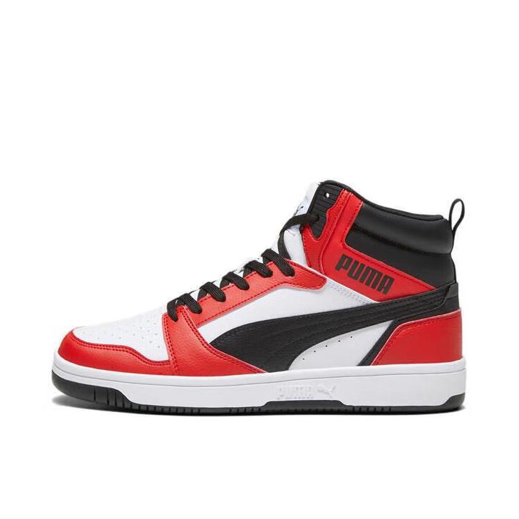 推荐商品：Puma/彪马 Rebound V6 小白鞋 板鞋 防滑耐磨舒适透气轻便复古百搭薄底耐穿篮球风 红色/黑色