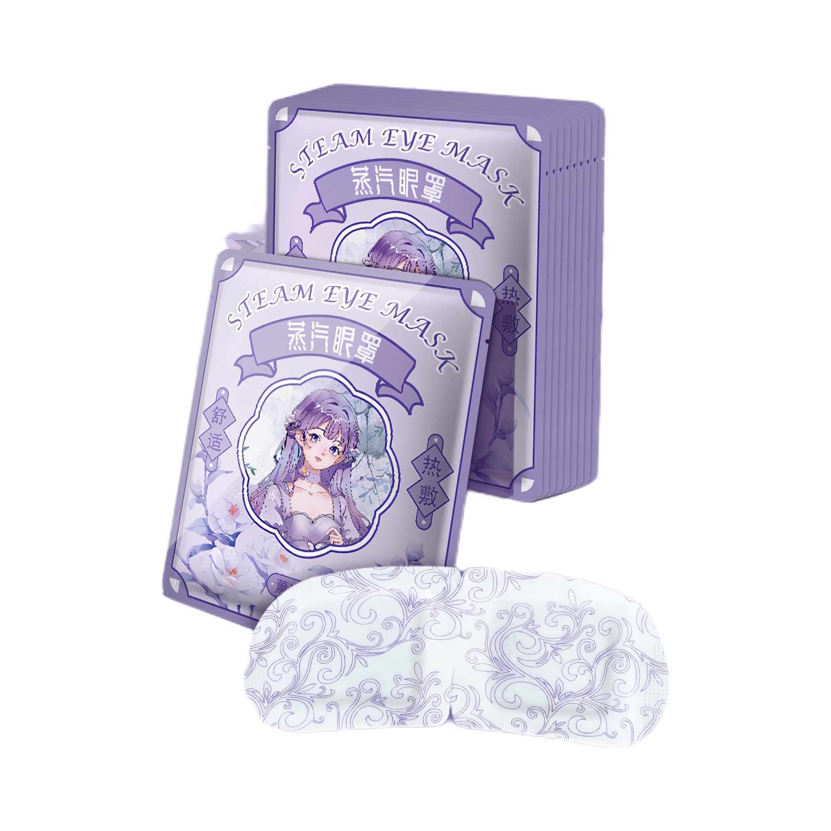 推荐商品：多次元 花漾系列缓解眼疲劳蒸汽眼罩 舒缓疲劳眼干涩熬夜