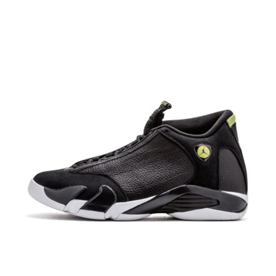 推荐商品：Air Jordan 14 篮球鞋 zoom air缓震包裹性支撑防滑耐磨复古简约 Indiglo 2016/黑色/绿色