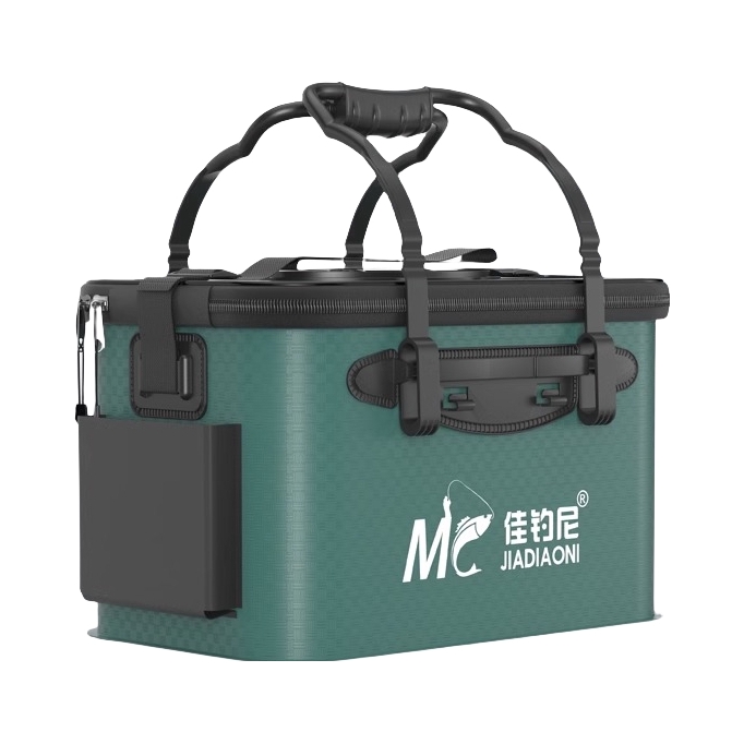 推荐商品：佳钓尼 活鱼桶 鱼装鱼箱 编织纹 加厚 野钓 一体成型 可折叠 钓箱