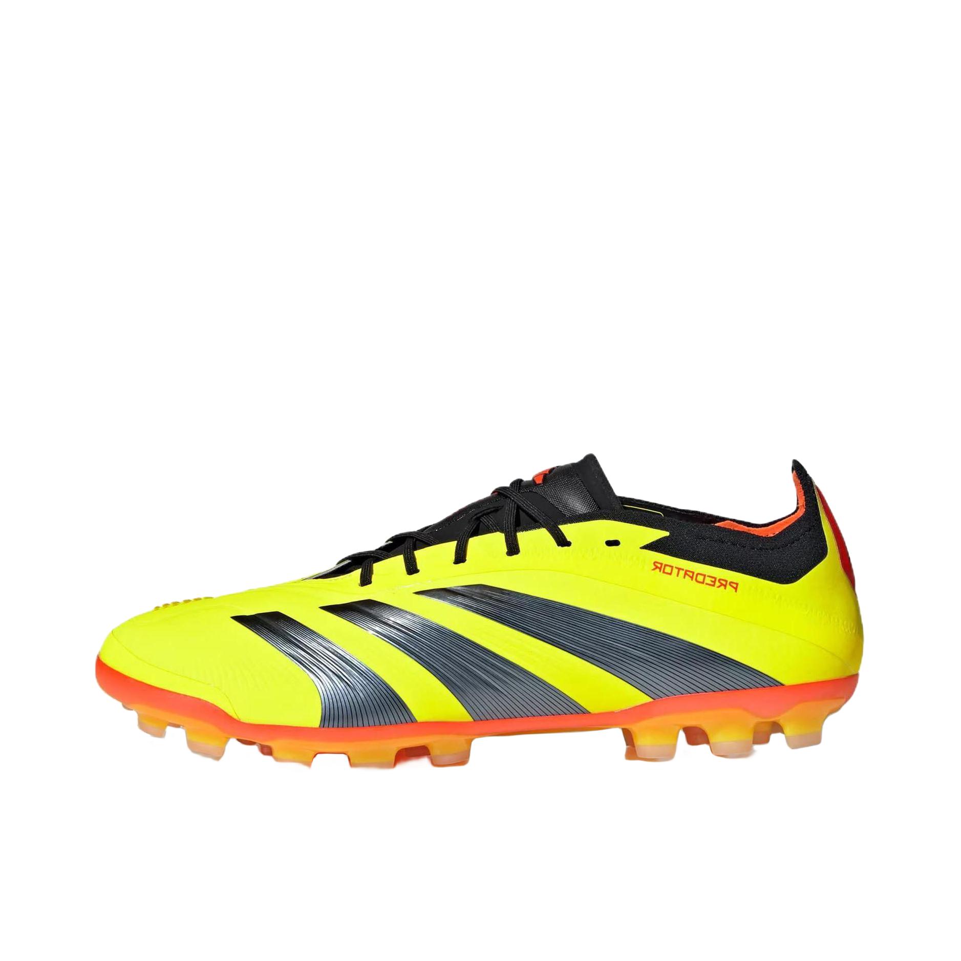 推荐商品：adidas Predator Elite 2G/3G AG 顶级 胶质短钉 人工草场 防滑耐磨 足球鞋 黄色/黑色